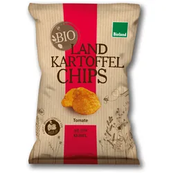 Bio Landkartoffelchips aus dem Kessel - Tomate