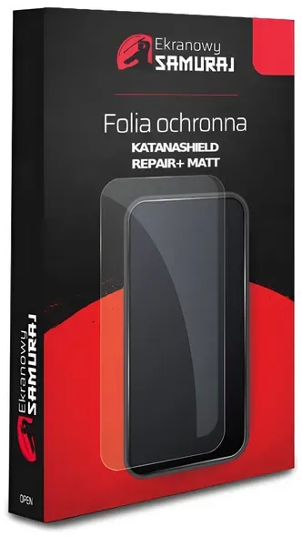 Telefonschutzfolie Ekranowy Samuraj KatanaShield Repair+ Matt mit Installationsservice