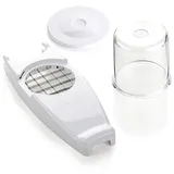 Genius 3tlg. Zwiebel- & Gemüsechneider-Set ''Nicer Dicer'' in Weiß