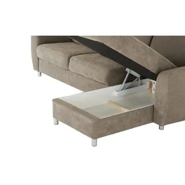 Smart Ecksofa Valencia ¦ braun ¦ Maße (cm): B: H: 90 T:
