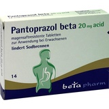 Betapharm Arzneimittel GmbH Pantoprazol beta 20mg acid 14 St.