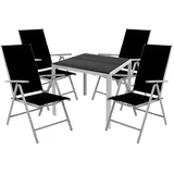 Mojawo Gartengarnitur 5-teilig 90x90cm Aluminium / NON WOOD