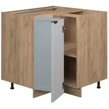 Vicco Eckunterschrank Fame-Line 80,5 x 60 x 82,5 cm Hellblau-grau