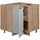 Vicco Eckunterschrank Fame-Line 80,5 x 60 x 82,5 cm Hellblau-grau