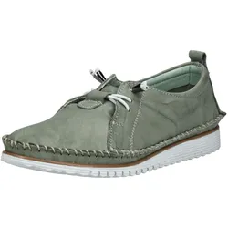 Slipper ANDREA CONTI "Andrea Conti Halbschuhe Leder", Damen, Gr. 41, grün, Leder, casual, Schuhe