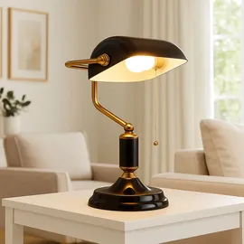 GLOBO Bankerlampe Gold