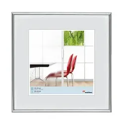 walther design  Bilderrahmen Galeria silber 41,1 x 41,1 cm