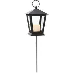 LED-Laterne"Serene", schwarz, 1 LED-Kerze,40cm