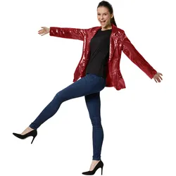tectake® Pailletten-Jackett Damen