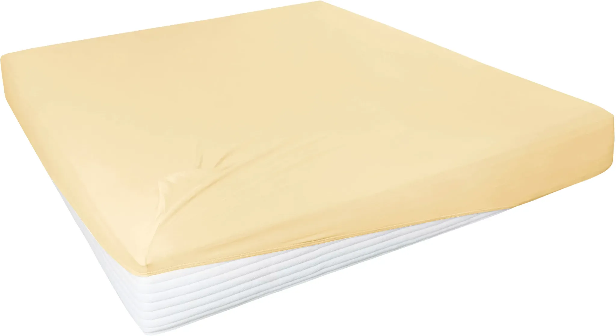 Spannbettlaken PRIMERA "Elasthan-Feinjersey", orange (pfirsich), 1 Stk., Jersey-Elasthan, 140-160x200-220 28, Jersey-Elasthan, Obermaterial: 95% Baumwolle, 5% Elasthan, Bettlaken, Spannbettlaken, PREMIUM, aus 95% gekämmter Baumwolle und 5% Elasthan, bis 28 cm Höhe