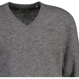 GANT Strickpullover V-Neck Grau 3XL