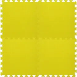 Jamara Puzzle Puzzlematten 50 x 50 cm, gelb, 4 Puzzleteile gelb