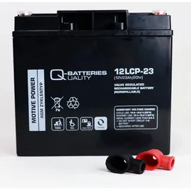 Quality Batteries Q-Batteries 12LCP-23 | 12V 23Ah Blei Akku Zyklentyp AGM Deep Cycle VRLA Schraubanschluss