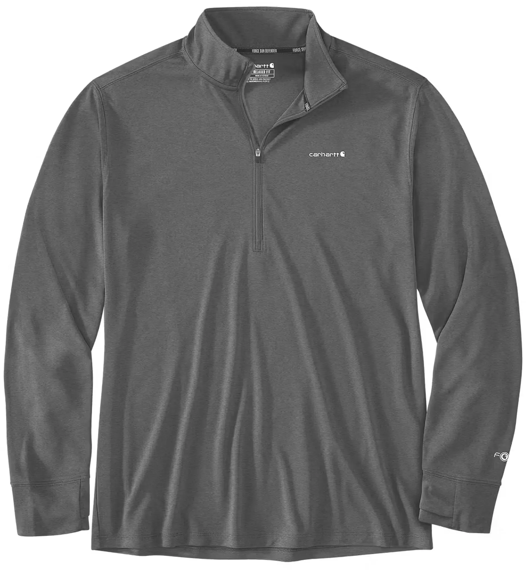 Carhartt Force Sun Defender Relaxed Half-Zip Funktionsshirt, Größe L für Männer