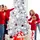 Tectake Weihnachtsbaum  weiß 180 cm