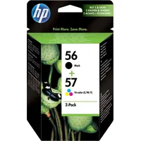 HP 56 schwarz + 57 CMY SA342AE