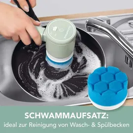 Clean Maxx Reinigungsbürste Akku 4-tlg. mint