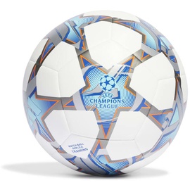 adidas UCL TRN Trainingsball Weiss Silber Blau