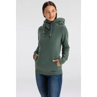 Ragwear GRIPYBUTTON Hoodie Rustikale Kordel-Akzente Grün M