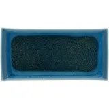 CreaTable 2er Set CreaTable Platte Caldera 33 x 16,5 cm Steinzeug Blau