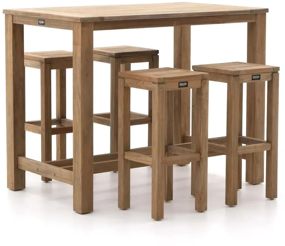 + 10 % Kassenrabatt | ROUGH-X 135 cm Gartenbar-Set 5-teilig