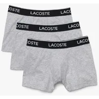 Lacoste Trunks grey chine S 3er Pack