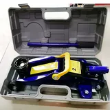 Rangierwagenheber, Stahl Wagenheber 2T Hydraulisch, Flache Hubhöhe 135-320mm, 360° Rollen Auto Heber, Unterstellbock Jack für Haus und Werkstatt