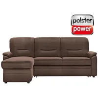 polsterpower Ecksofa - Saddle nougat - Basismodell - Recamiere links Sofa