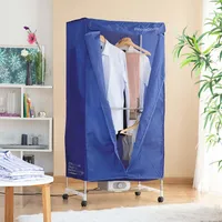 InnovaGoods Tragbarer elektrischer Wäschetrockner mit 2 Höhen Dupledry Blue
