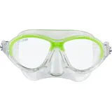 Cressi Moon Schwimmbrille Kinder 7 bis 15 Jahre - Taucherbrille - Bruchsichere Gläser, Sicherer Sitz & Verstellbare Schnallen - Taucherbrille Kinder - Tauchmasken - Transparent/Lime - Mask