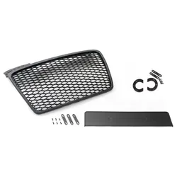 Frontgrill Sport schwarz mit Kennzeichenhalter passend für den Audi A4, B7