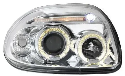 Kristall-Scheinwerfer ANGEL EYES RENAULT CLIO 2 (98-01) - Chrom