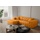 Fun Möbel Ecksofa Designersofa CHANTAL in Stoff Opera Velvet Gelb Ottomane Links