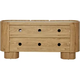 Jahnke CIRCO SB 160 Sideboard 160 cm Marmor Weiß/Montana Eiche Holzwerkstoff