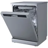 Wolkenstein WGSP14-6DS Geschirrspüler, freistehend 60cm silber 14 Gedecke