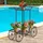 Costway Pflanzenregal Metall 25 x 75 x 81 cm Schwarz