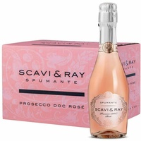 24x SCAVI & RAY Prosecco DOC Rosé Piccolo 0,2L Flasche | 16,57 €/L