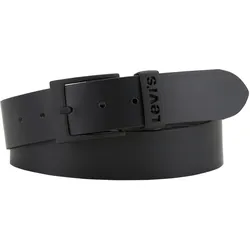 Ledergürtel LEVI'S "ASHLAND METAL GÜRTEL", Damen, Gr. 90, schwarz, Leder, sportlich,modisch,klassisch, Gürtel