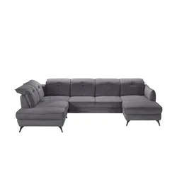medium Wohnlandschaft inklusive diverser Funktionen Milan ¦ grau