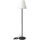 Perel Außenstandleuchte Kunststoff 150 cm E27 grau/weiß