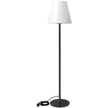 Perel Außenstandleuchte Kunststoff 150 cm E27 grau/weiß