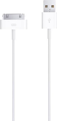 Apple iPad, iPhone, iPod Anschlusskabel [1x USB 2.0 Stecker A - 1x Dock-Stecker 30pol.] 1.00m Weiß