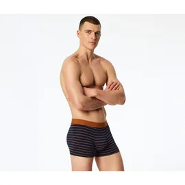 SCHIESSER Trunk 955 blau/orange gestreift 4 3er Pack