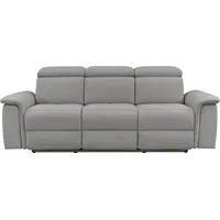 PLACES OF STYLE »Pareli 229cm, manuelle u. elektr. Relaxfunktion in 2 Sitzen«, USB, KT-Verstellung, LED Beleuchtung, in Echtleder, Kunstleder, Web