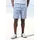 John Devin Shorts JOHN DEVIN "- Sommer Bermuda mit Blätter-Print", Herren, Gr. M, N-Gr, blau (blau bedruckt), Web, Obermaterial: 97% Baumwolle, 3% Elasthan, bedruckt, regular fit kurz, Hosen Shorts, kurze Schlupfhose aus elastischer, gewebter Baumwollqualität