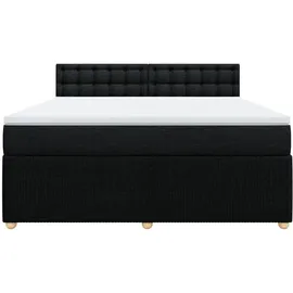vidaXL Boxspringbett 180 x 200 cm Schwarz