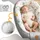 Totsy Baby Babynest babynestchen neugeborene 90 x 50 cm baby nestchen tragbar nest für bett kinder kuschelnest coccon für Jungen und Mädchen Teddybären