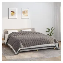 vidaXL Gewichtsdecke Grau 220x260 cm 11 kg Stoff