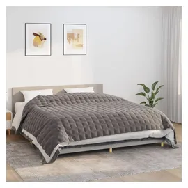 vidaXL Gewichtsdecke Grau 220x260 cm 11 kg Stoff