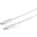 S-Conn USB-C 2 m Weiß